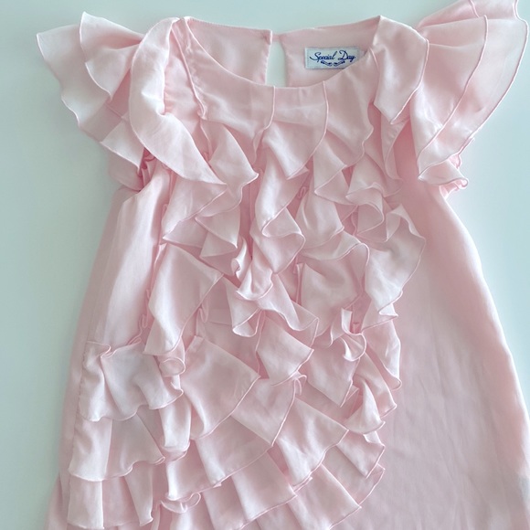 Special Day Pink Ruffles Dress New - Picture 4 of 7